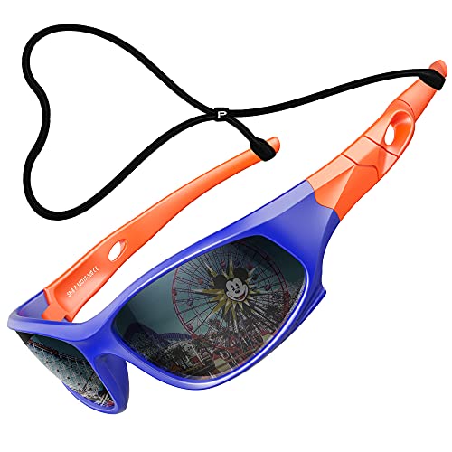 ATTCL Kids Hot TR90 Polarized Sports Sunglasses For Boys Girls Child Age 3-10 1P5025 orange bule