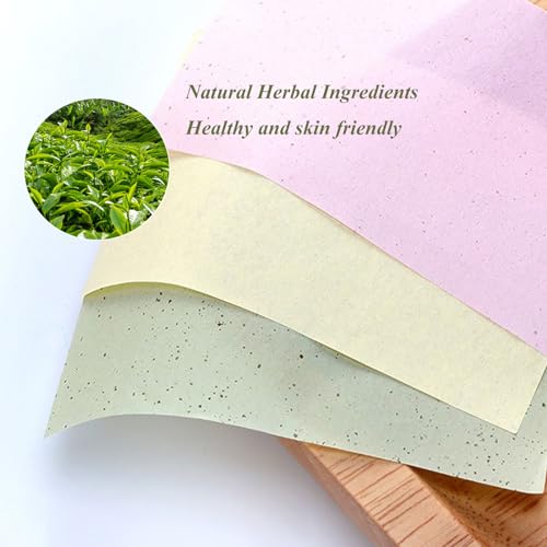 600 Sheets Face Blotting Papers Oil Absorbing Sheets Oil Control Paper for Oily Skin Care 6 Colours, 1 count (Pack of 600) - Image 3