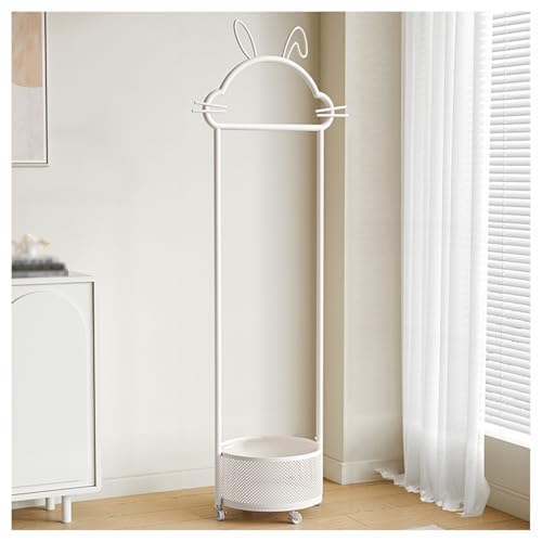 Porte-manteau avec panier de rangement amovible et mobile pour chambre et bureau
