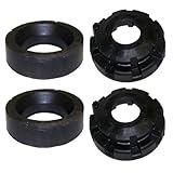 Front Upper & Lower Coil Spring Isolators Kit fits for Jeep Grand Cherokee WJ/WG 1999-2004 Replace 52088257 52088401，K160040 K160041 Coil Spring Insulators