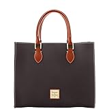 Dooney & Bourke Women's Janine Satchel in Pebble Grain Leather, Large Handbag with Adjustable & Detachable Shoulder Strap, Black