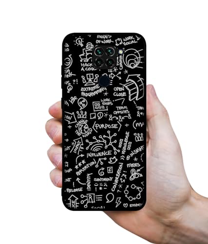 Image of Formulas Design Premium 2D Printed Metal Back Case Cover for Mi Redmi Note 9 4G