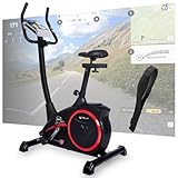 Christopeit Heimtrainer Fahrrad Ergometer AL 2 / AL 2 S, bis 150kg, 24 Widerstandsstufen, 9kg Magnet-Bremssystem, leise, Soft-Touch-Computer (AL 2 S Digital inkl. Pulsmessgurt)