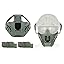 AOUTACC Airsoft opvouwbaar masker, half mesh-masker met