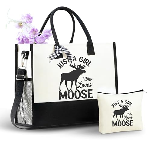 Bolsa Tote de Lona con Cierre y Correa para Mujer miniatura 1