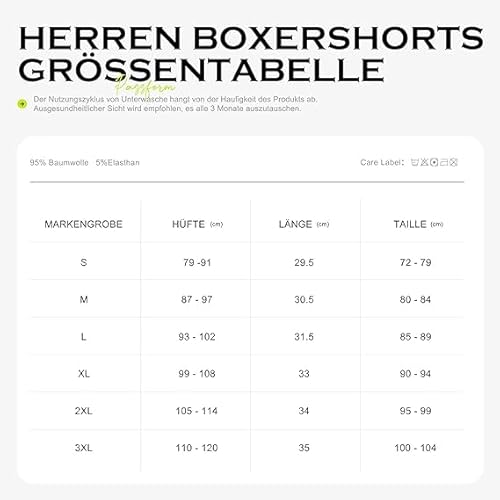 YouShow Mens Black Boxer Shorts 6 Pack Small Underpants for Men UK Multipack Tight Fit S - Image 5