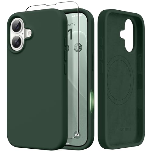 Étui de téléphone en silicone GONEZ vert armée idéal pour vos sorties outdoor et randonnées