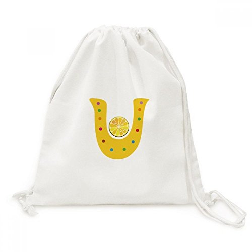 Sac à dos cordon U Alphabet Fruit pour vos sorties d'été et vacances