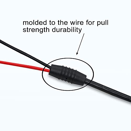 PNGKNYOCN 1.5 Fuß BNC Q9 zum doppelten Alligator Clip Test Kabel Probe Führt Oszilloskop Test für Oszilloskop, Signal Generatoren, Videoüberwachung (0.5M)