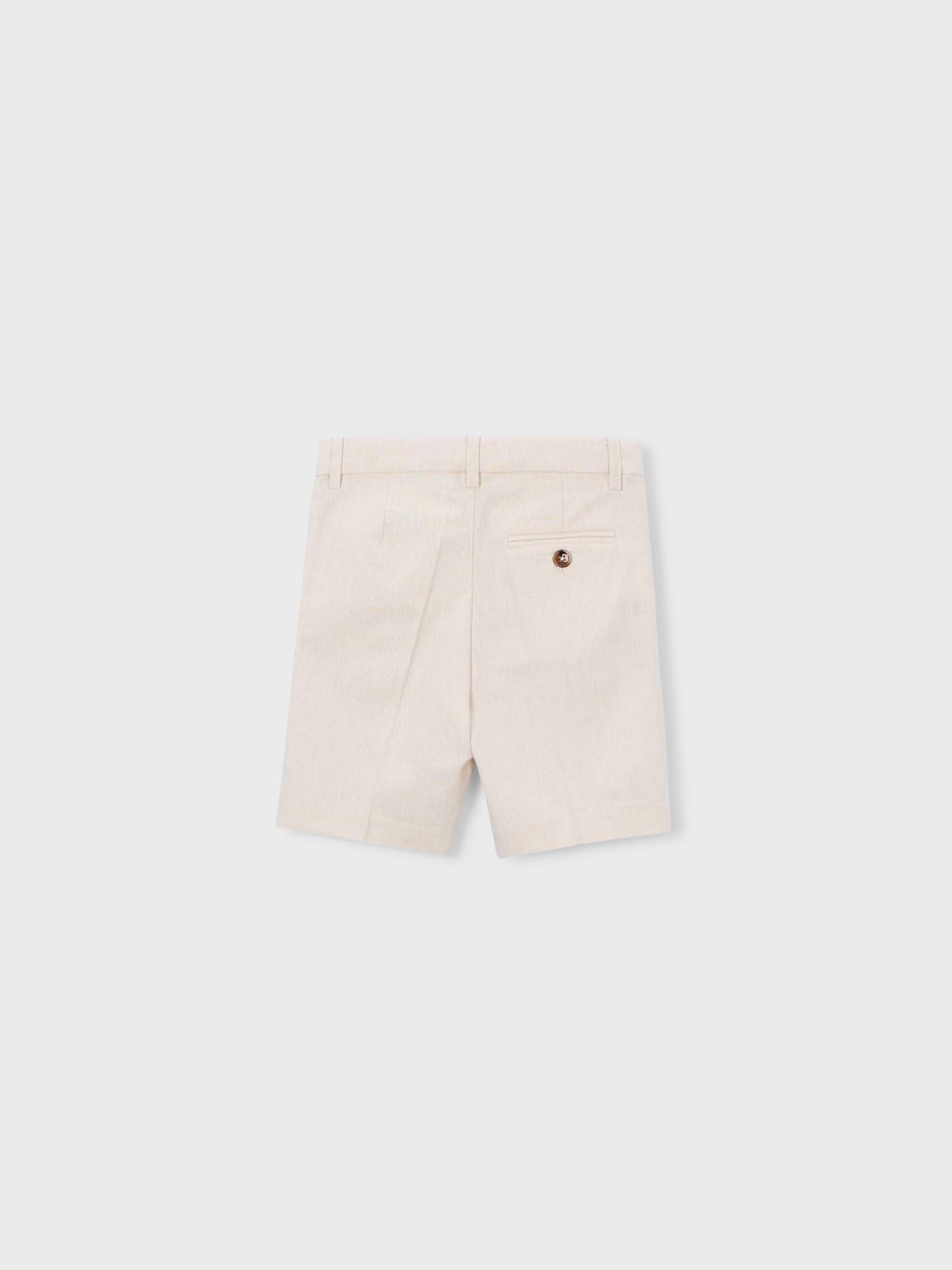 Mayoral Bermuda Lino Suiting per Bambini e Ragazzi Avena mez