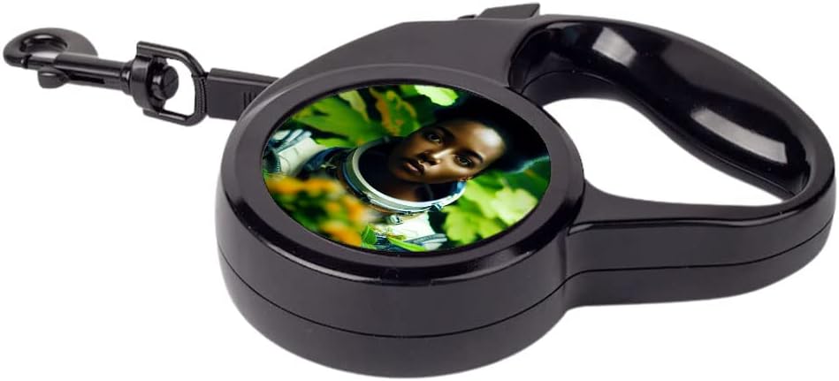 Floral Print Retractable Pet Leash - Cool Astronaut Leash - Cool Dog Leash - 197 inches