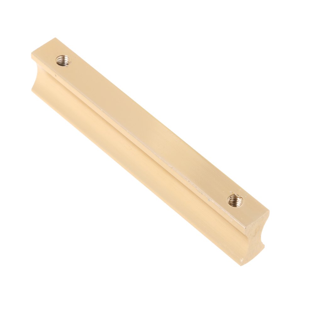 Gold/Black Modern Door Knob Cabinet Kitchen Furniture Closet Wardrobe Cupboard Pull Handle 81mm/110mm/140mm - Gold, 81 * 9 * 17mm