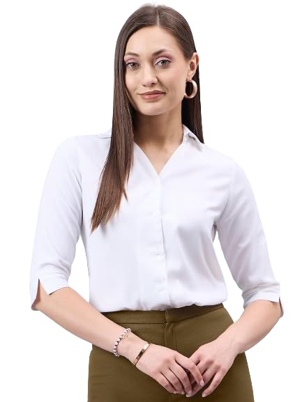 style quotient Women Solid Polymoss Regular Formal Shirt-picture-22