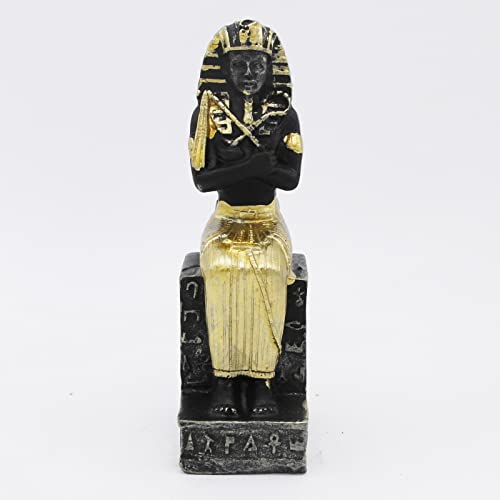 Image of Aquarium Egyptian Pharaoh Fish Tank Decorations Ancient Egypt Reptile Turtle Lizard Spider Tanks Terrarium Decor Ornament Pet Gold