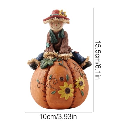 Decoración de calabazas artificiales que soluciona la ornamentación de otoño 6