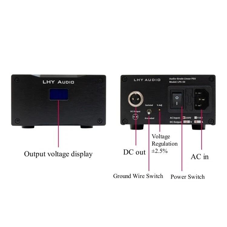 Alimentazione lineare da 50 W HiFi a basso rumore DC 12 V per desktop audio DAC/router/hard disk/reti