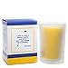 Bluecorn Beeswax 8.5oz 100% Pure Raw Beeswax Glass Candle (Frosted, 1)