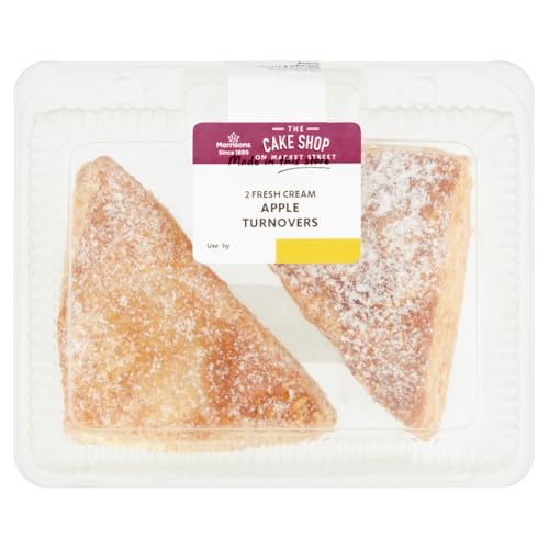 Morrisons Cake Shop Fresh Cream Apple Turnovers 2 Pack