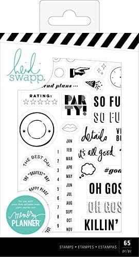 Heidi Swapp 314402 Color Fresh-Memory Planner-Clear Stamp (65 Piece), Multi