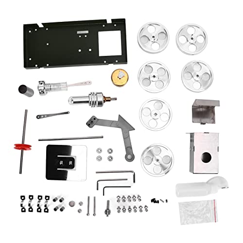Kit de Motor de Vapor, Exquisito, Máquinas de Vapor Modelismo Y Hermoso Modelo de Motor de Coche Stirling para Demostraciones en el Aula para el Aprendizaje Mecánico de Física