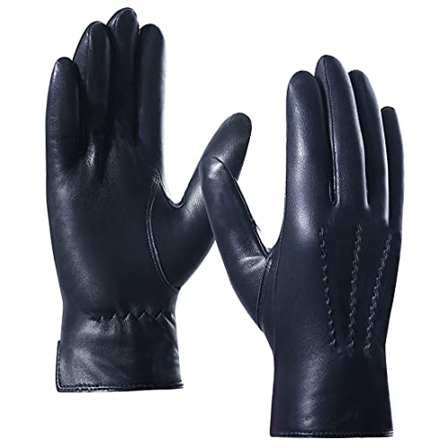 カシミヤ】WASHABLE LEATHER GLOVES [BUSINESS]
