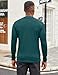 COOFANDY Mens Lightweight Turtleneck Shirts Long Sleeve Turtle Neck Undershirt Tops Pullover Ribbed Base Layer T-Shirt, Green, 3X-Large