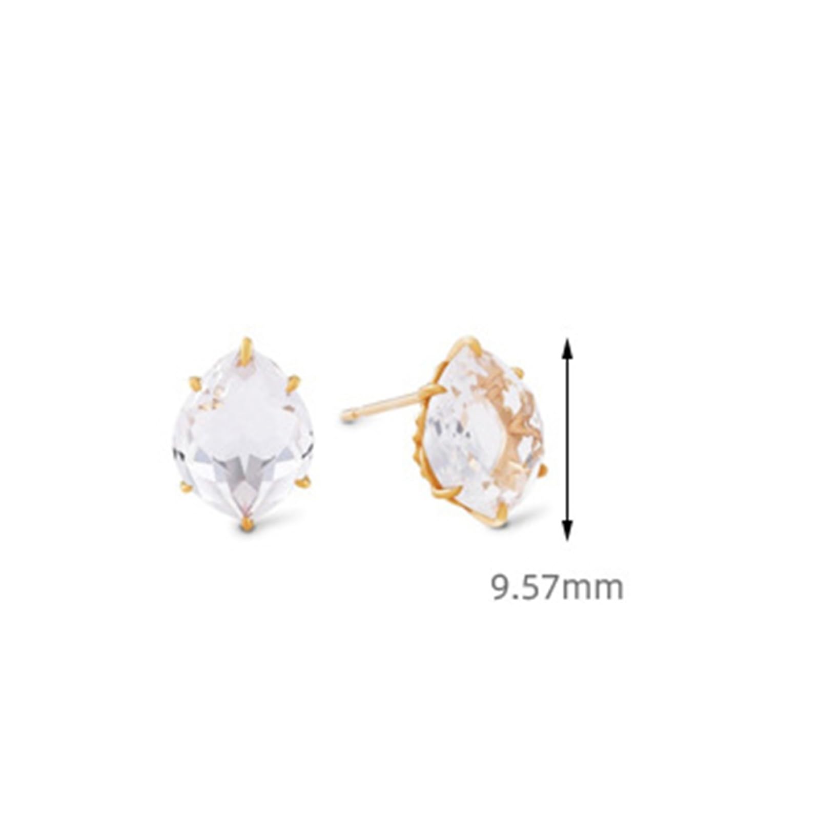 Pendientes de oro auténtico para mujer