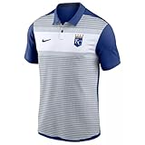 Nike Men's MLB Striped Vapor Polo (US, Alpha, X-Large, Regular, Regular, Blue, Kansas City Royals)