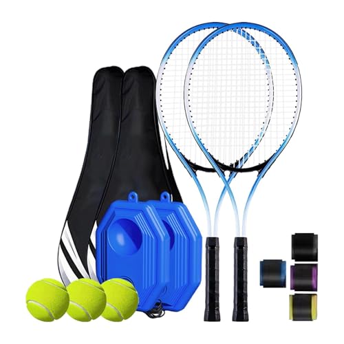 TISHITA テニストレーナーセット テニス 練習器具 ソロテニストレーニング練習器具 ソロテニス練習に最適! テニス リバウンダー 練習道具 一人 テニストレーナー 大人、子供、初心者向け スポーツエクササイズ用, style E