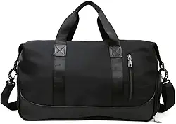 Bolsa Mala Viagem de Mão Super Grande Transversal – Impermeável e Organizada para Viagens e Uso Diário (Preto)