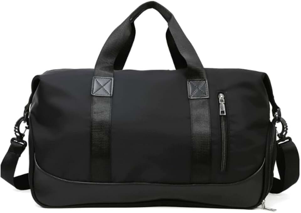 Bolsa Mala Viagem de Mão Super Grande Transversal – Impermeável e Organizada para Viagens e Uso Diário (Preto)