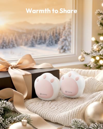Gaiatop Hand Warmers Rechargeable 2 Pack Pocket Warmer Cute Cat Paw - image 7