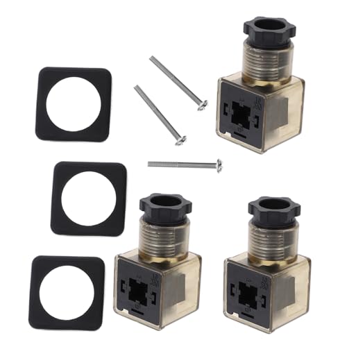 Conector de válvula solenoide Din 43650a impermeable de 3 clavijas 2