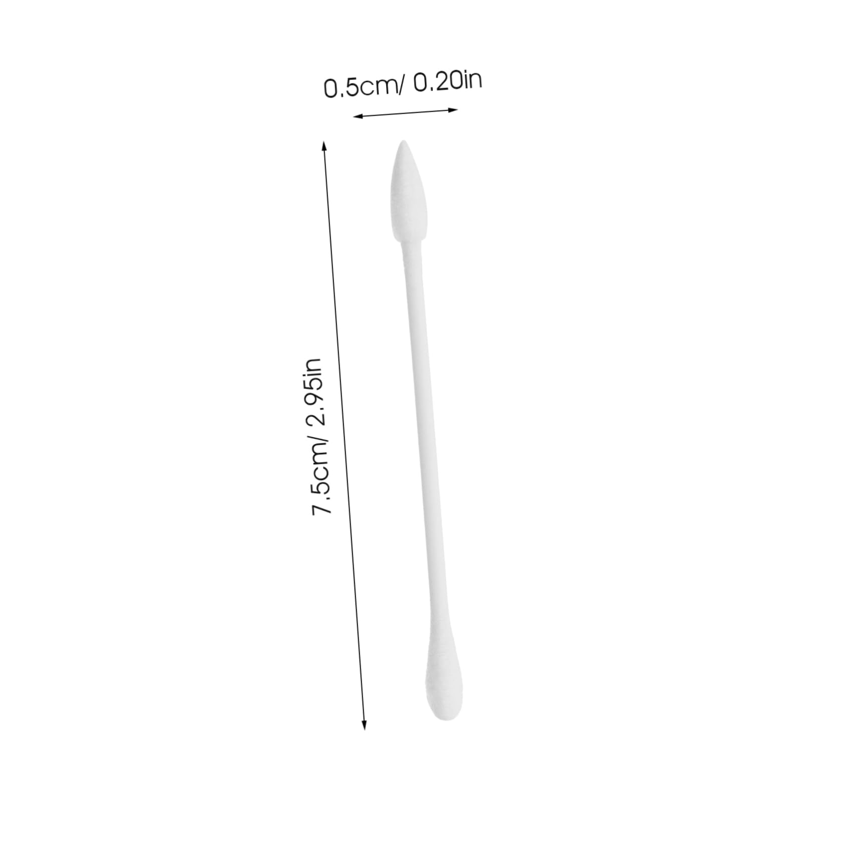 IWOWHERO Cotton Swabs 30 Pack Double Pointed Organic Cotton Buds for Ear Wax Cleaning Gentle Beauty Tools