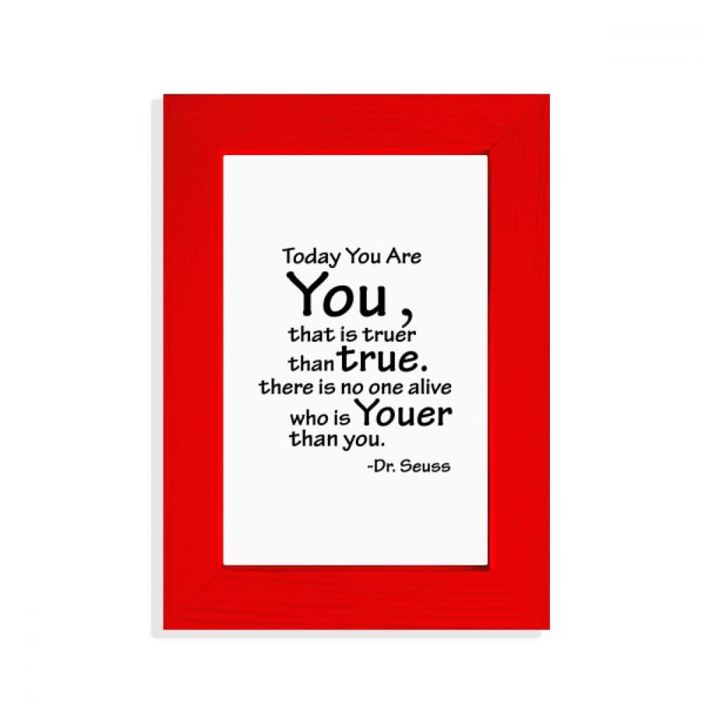 Cadre photo You True Youer rouge style art déco pour affiche