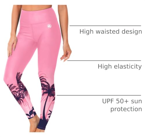 Image of AOBUTE Women Swim Pants UPF 50+ Rash Guard Pants High Waisted Swimming Leggings