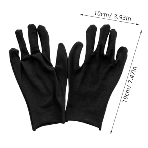 Guantes de trabajo de algodón negro para uso industrial y tareas de jardinería Veemoon 2