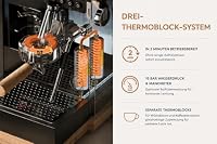Loewe aura.pure, Espressomaschine, Siebträger mit Milchaufschäumer, mit Mahlwerk, 15-Bar-Extrakionsdruck – Ansicht 4