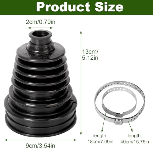 Kit de 4 botas CV universales de silicona aleawol con abrazaderas para eje 2