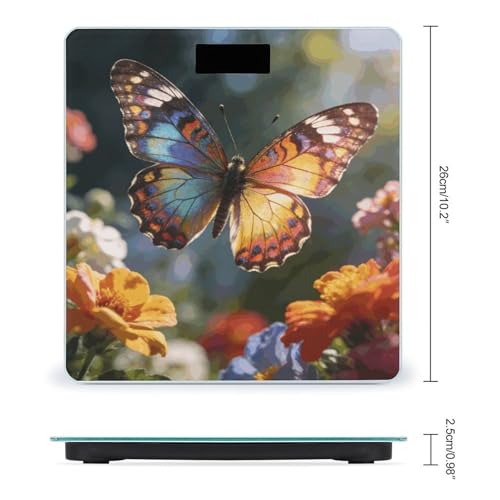 Báscula digital de baño con plataforma de vidrio templado miniatura 2