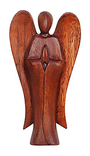 Arcángel ángel de pie de madera ligera Cover