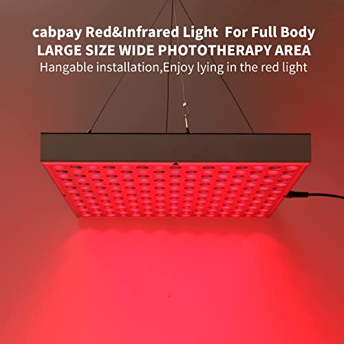 cabpay Red&Infrared Light Panel for Full Body,LED Red 660nm and Near Infrared 850nm Light Combo - Image 2