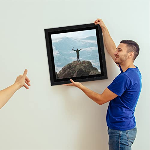 13X17 Frame Black Wood With White Mat | 15X19 Frame Matted To 13X17 | Display Your Poster Under Uv Acrylic Shatter Guard Front, With Foam Board Backing And Wall Hanging Hardware - Gallery Wood Frame #TOP6