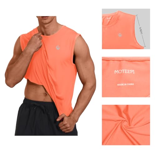 Image of M MOTEEPI Mens Sleeveless Muscle Shirts Workout Athletic Gym Tank Tops Quick Dry