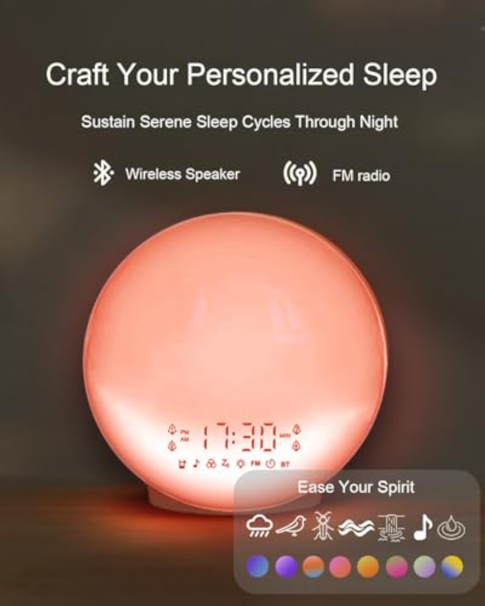 Smart Wake Up Light Sunrise Alarm Clock