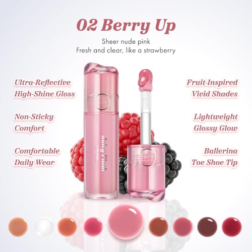 Image of rom&nd JUICY FLASH LIP OIL 02 BERRY UP​