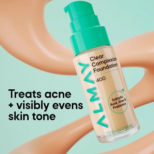 Almay Clear Complexion Foundation, Oil-Free Makeup for Acne-Prone Skin, 1 fl oz - image 8