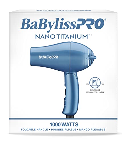 Babylisspro Nano Titanium Travel Dryer, Blue #TOP6