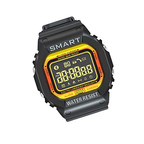 ZYElroy Sport imprägniert Schrittzähler Einstellbare Gesunde Smart-Armband-Uhr-Armband Fluorescent Dial