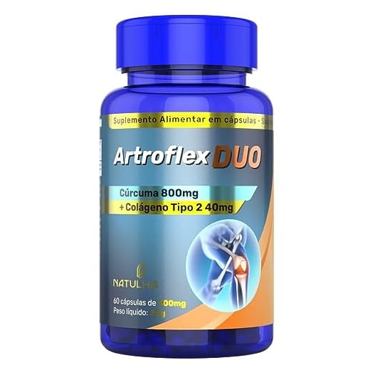 ArtroFlex DUO (Cúrcuma + Colágeno tipo II) 60 cápsulas - Natulha